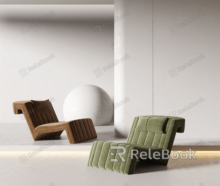 Modern Recliner Green Leisure Chair model