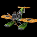 Electric Toy Airplane With Green Yellow Propeller Design For Kids Fun Flying Play