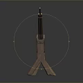 guillotine cutter agricultural tool cutter grass cutter ancient tool machining machine tool processing tool 3d model