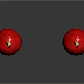 Elegant Red Spherical Bead Earrings With Gold Chain Details In Jewelry