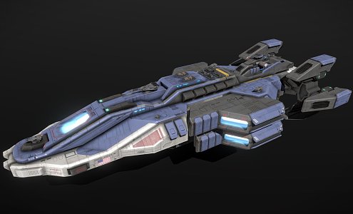 space aircraft carrier 3d model