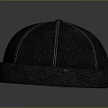 Gray Fabric Hat With Stitched Seam Design Comfortable For Daily Use