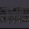 Detailed Industrial Mechanical Structures Featuring Pipes Engines And Metallic Components