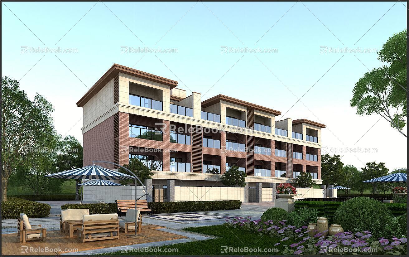 Modern Townhouse 3d model