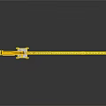 Yellow Tower Crane Construction Equipment With Long Boom For Building Sites