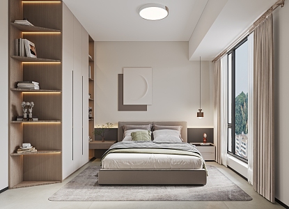 Modern Master Bedroom 3d model