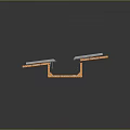 Other Structural Components With Wooden Panels And Gray Connecting Parts