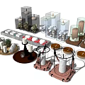 Modern candles 3d model