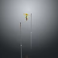 Acrobat walking a tightrope 3d model