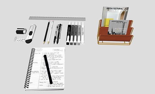 Office supplies pen 3d model