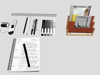 Office supplies pen 3d model