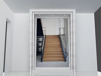 Door head shape arch shape door opening 3d model