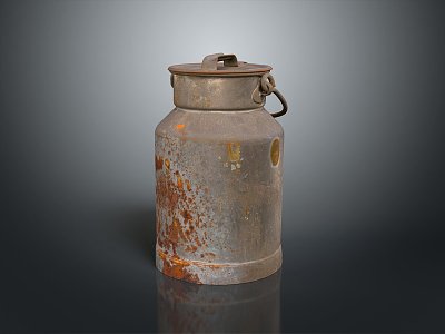 Jar Milk Jar Realistic Container 3d model