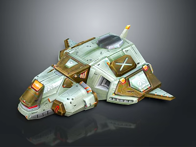 Futuristic Space Exploration Vehicle With Detailed Modules And Sci Fi Design 3d model