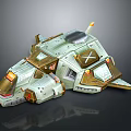 Futuristic Space Exploration Vehicle With Detailed Modules And Sci Fi Design