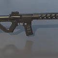 T4Mlok submachine gun carbine automatic rifle machine gun assault rifle low face number low model simple model game film and television level 3d model