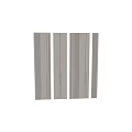 Modern Wardrobe Design Featuring Vertical Stripes And Metallic Handles Details 3d model