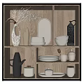 Modern Tableware Combination 3d model