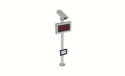 Modern Gate Intelligent Parking System Signs 3d model