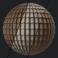 Tile Components Forming Spherical Structure With Various Colored Textured Tiles Arranged In Layers 3d model