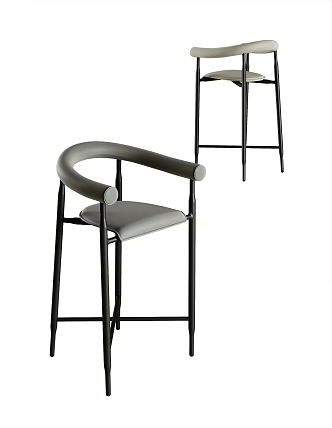 Modern Bar Chair 3d model