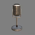 Vintage Microphone Classic Retro Design With Studio Audio Equipment Style