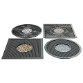 Tree Pits With Various Designs Circular And Square Shapes Black Frames Decorative Gravel
