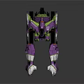 Purple Green Water Transport Vehicle With Mechanical Design And Unique Structure