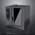 Stainless Steel Commercial Kitchen Electric Appliance With Glass Door And Control Panel