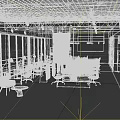 Modern Public Office Space With Open Layout Long Work Desks Ergonomic Chairs And Green Plants