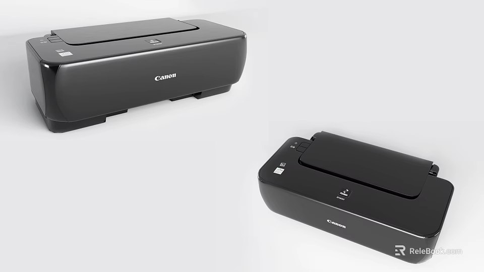 Black Canon Compact Printers Perfect Office Appliances For Modern Workspace Use 3d model 