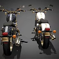 Classic Black Motorcycles With Gold Accents And Chrome Details Parked Together
