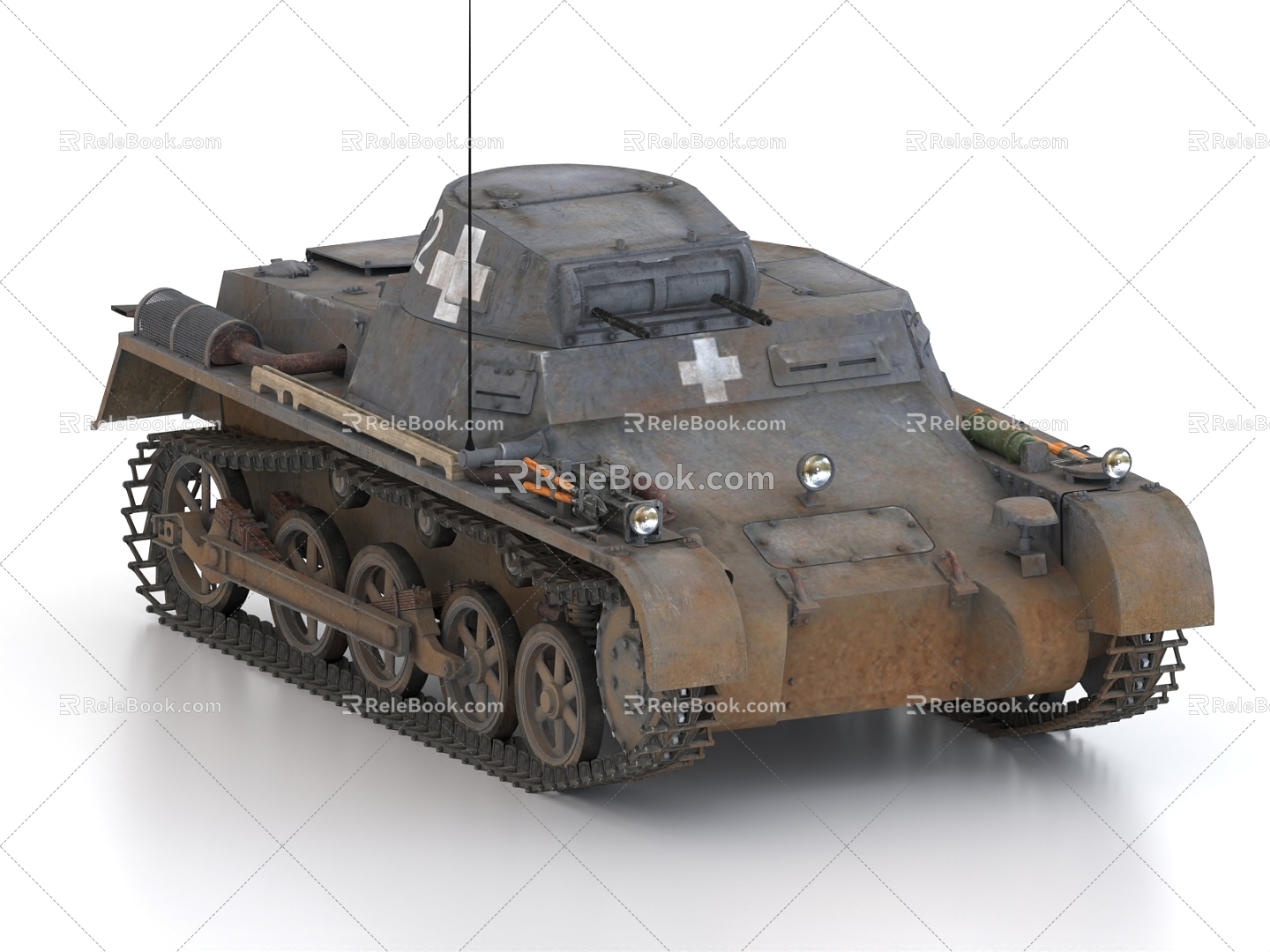 A22 Tank One A Tank World War II Tank German Tank 3d model