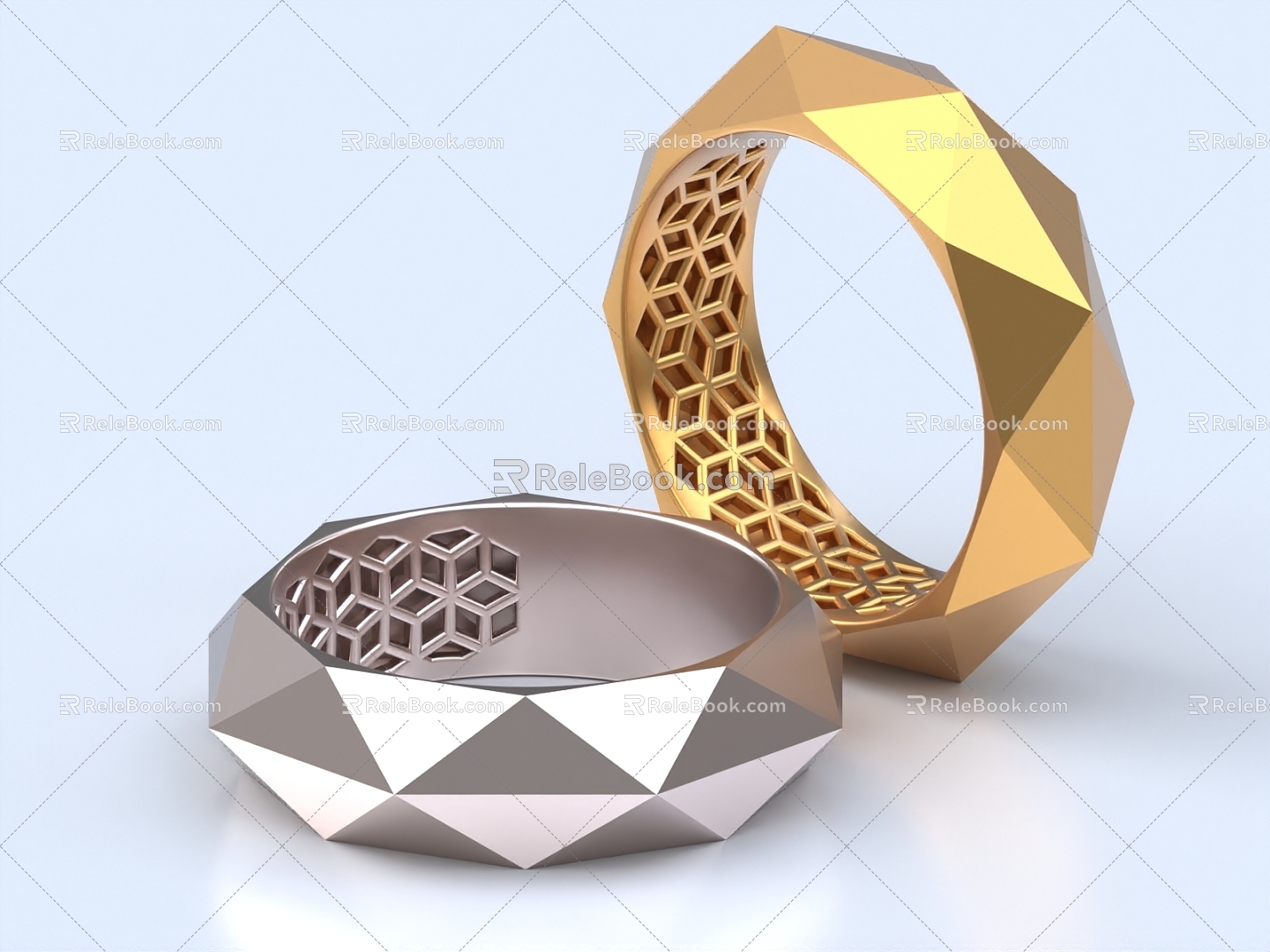 Ring Gold Ring Jewelry Bracelet Gold Jewelry Jewelry Ornaments Bracelet 3d model