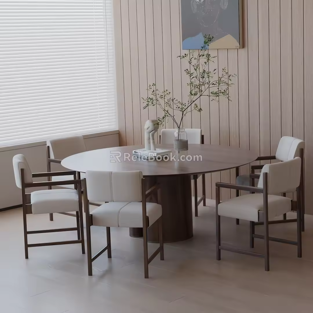 Modern table combination 3d model