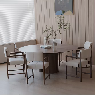 Modern table combination 3d model