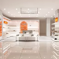 ZM Shoes Store Modern Interior With Shoe Display Shelves And Counter