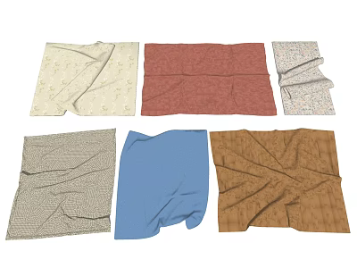 Stylish Rugs in Different Styles Colors and Patterns for Home Decor 3d model