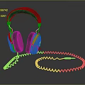 Premium Over Ear Headphones With Black Headband Beige Ear Cups And Coiled Cable Design