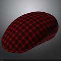 Red And Black Plaid Oval Cushion For Home Living Room Decor
