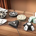 Modern socket small socket patch panel 3d model