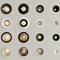 Various Design Downlights And Spotlights With Black White Gold Color Options For Indoor Lighting