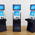 Commercial Equipment Self Service Kiosks With Colorful Interactive Screens For Business
