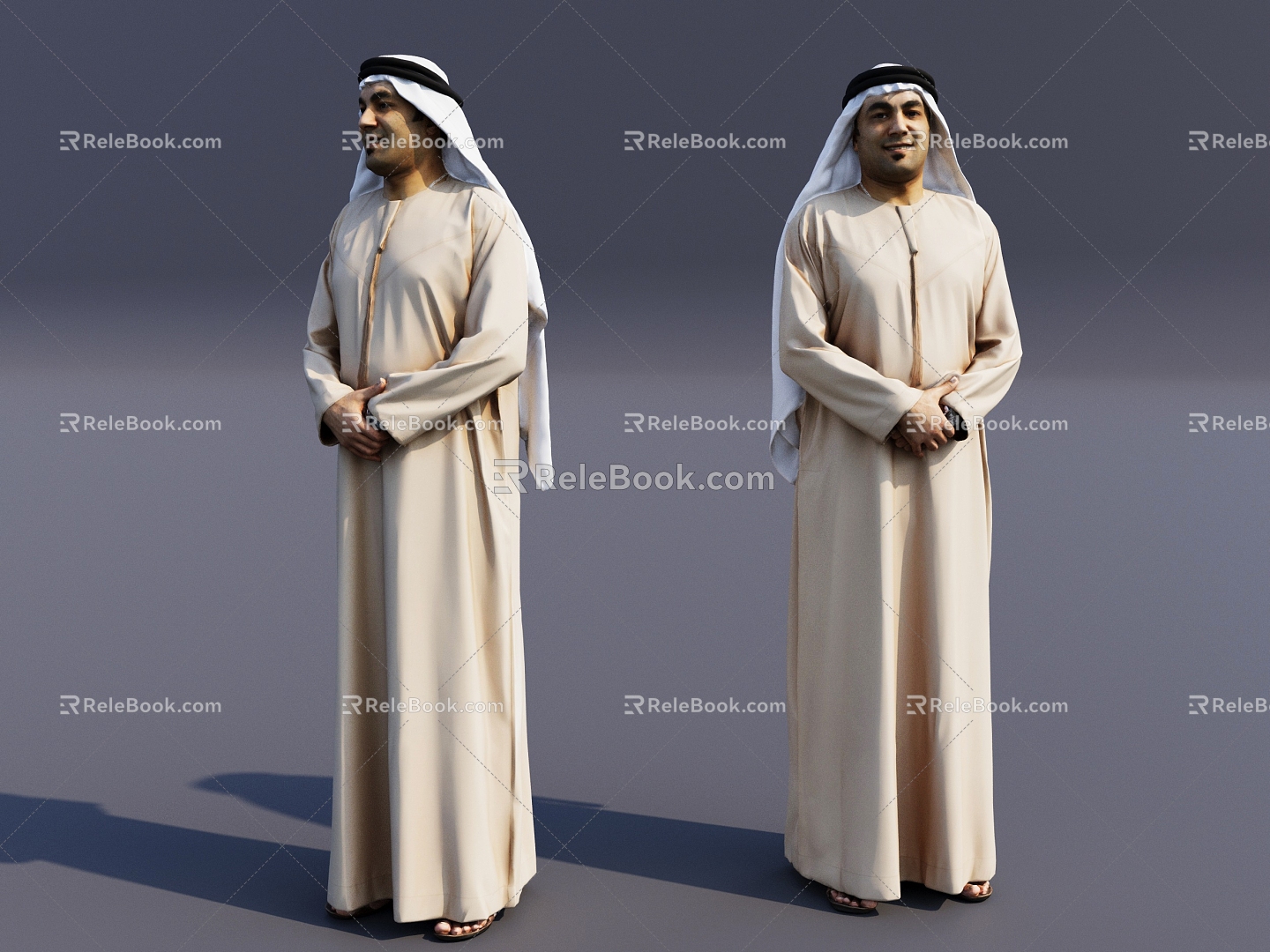 European-style Arab figure man European man 3d model