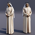 European-style Arab figure man European man 3d model