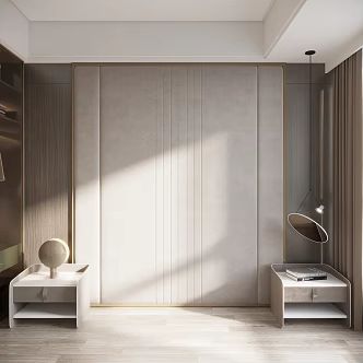 Hard package background wall panel 3d model