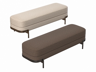 Modern Italian Poliform Sofa Stool Bench Foot 3d model