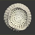 White Handmade Woven Vase With Intricate Textured Design And Decorative Style
