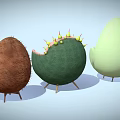 Unique Single Sofas With Creative Avocado Coconut And Spiky Fruit Shaped Designs