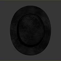 Classic Black Bowler Hat With Black Band Stylish Accessory For Daily Wear